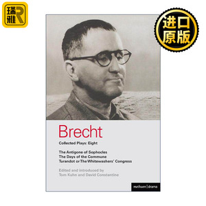 英文原版 Brecht Plays 8 布莱希特戏剧选集8 索福克勒斯的安提戈涅 公社时代 图兰朵 英文版 进口英语原版书籍