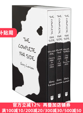The Complete Far Side  远端漫画 3册全集盒装 黑色幽默 盖里拉森