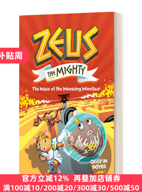 强大的宙斯2 凶险的牛头怪迷宫 英文原版 Zeus The Mighty The Maze of the Menacing Minotaur 儿童桥梁章节故事书 进口英语书籍