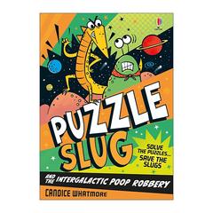 英文原版 Usborne Puzzle Slug and the Intergalactic Poop Robbery 谜题鼻涕虫1 星球大冒险 尤斯伯恩儿童爆笑漫画解谜桥梁书