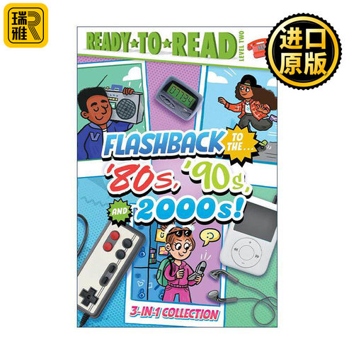 英文原版 Flashback to the'80's  '90s and 2000s 闪现80 90 2000年代 3合1 精装 Ready-to-Read Level 2 准备读分级阅读 英文版