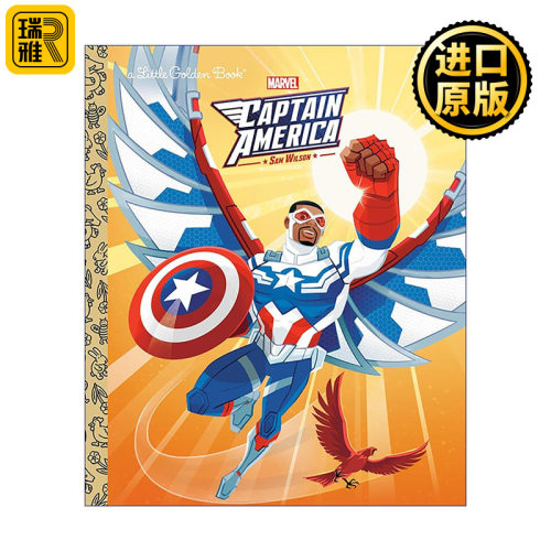 英文原版 Captain America Sam Wilson Marvel 美国队长 山姆·威尔逊 漫威 兰登书屋精装小金书 英文版 进口英语原版书籍