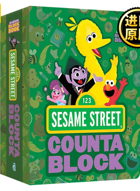 Sesame Street Countablock An Abrams Block Book -儿童绘本