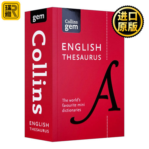 柯林斯英语小词典 第八版 英文原版 Collins Gem English Thesaurus 英文版 Collins Dictionaries 进口英语原版书籍字典辞典