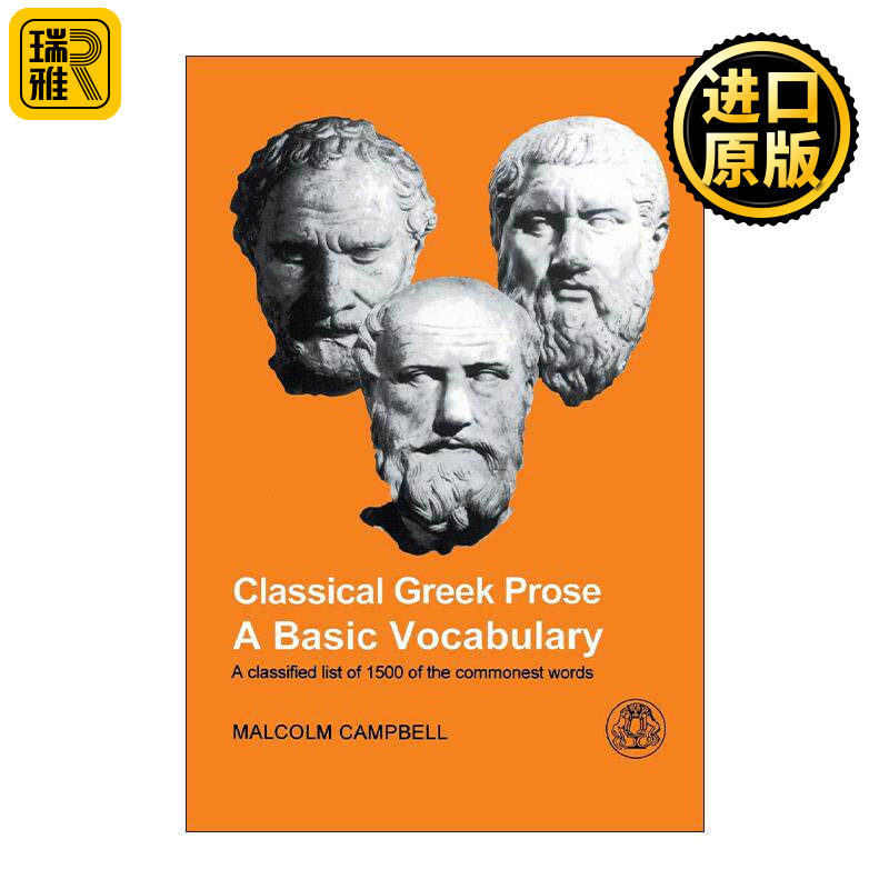 英文原版 Classical Greek Prose 经典希腊语散文用词 1500个希腊历史学者惯用的词汇 英文版 进口英语原版书籍