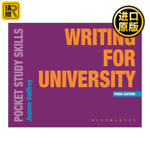 英文原版 Writing for University 大学学术写作指南 Jeanne Godfrey 英文版 进口英语原版书籍