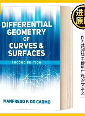 曲线与曲面的微分几何 英文原版 Differential Geometry of Curves and Surfaces 英文版 Manfredo P. do Carmo 进口原版英语书籍
