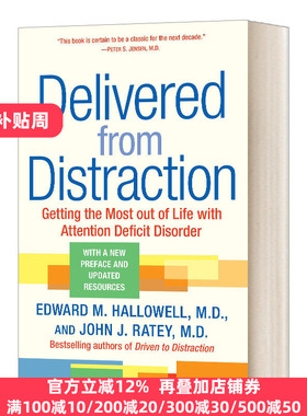 分心也有好人生 英文原版 Delivered From Distraction 英文版 Edward M. Hallowell 进口英语原版书籍