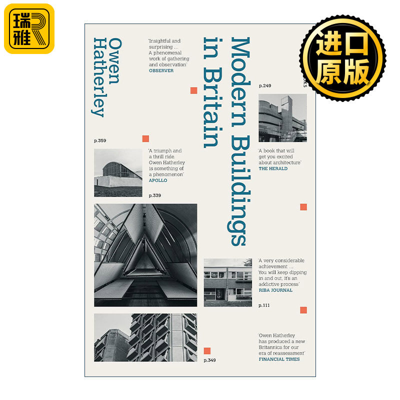 英文原版 Modern Buildings in Britain 英国的现代建筑 欧文·哈瑟利的建筑名录 精装 英文版 进口英语原版书籍