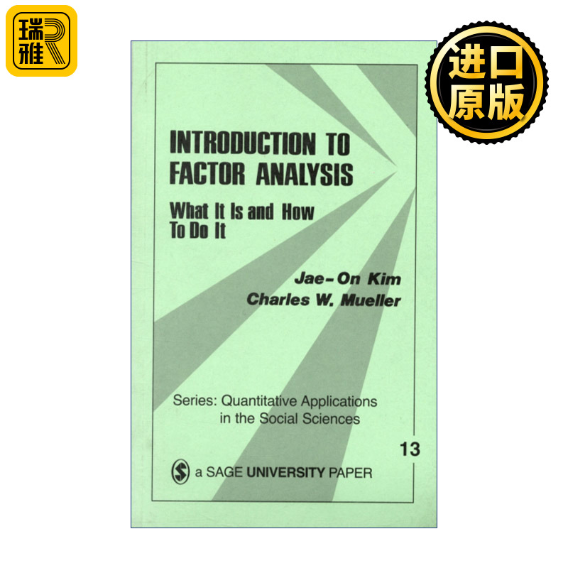 正版 Introduction to Factor Analysis 英文原版 进口英语书籍