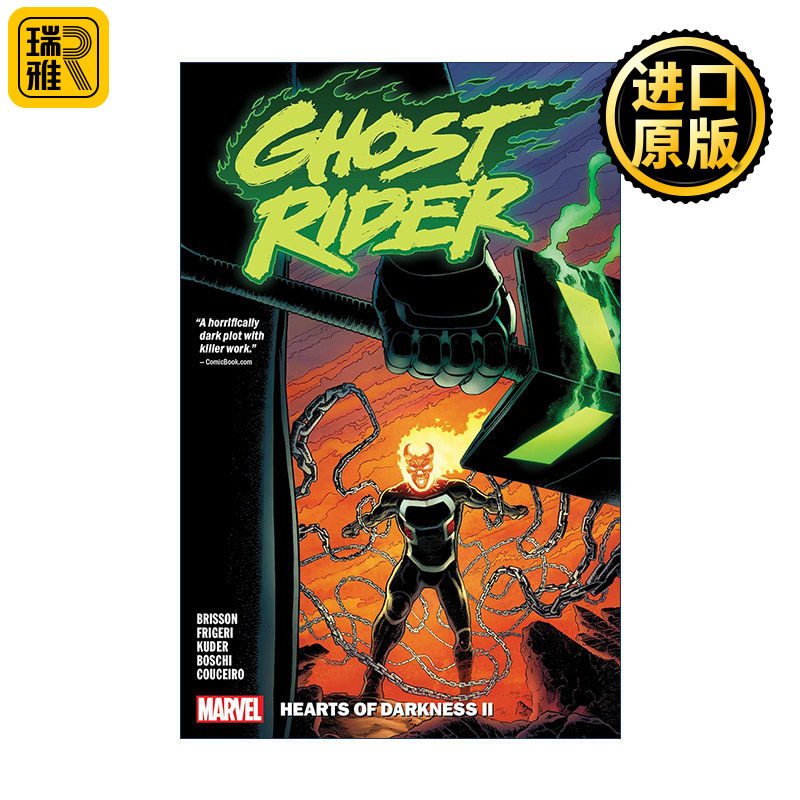 正版 Ghost Rider Vol. 2: Hearts Of Darkness Ii 2019恶灵骑士合集2 漫威漫画 Ed Brisson 英文原版 进口英语书籍