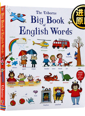 正版 The Usborne Big Book of English Words 1000个单词大书