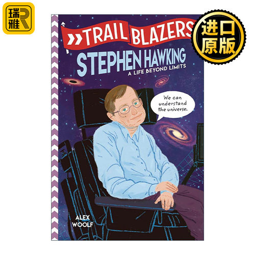 英文原版 Trailblazers Stephen Hawking 开拓者系列 斯蒂芬·霍金 超越极限的人生 传记 儿童科普百科 Alex Woolf 英文版