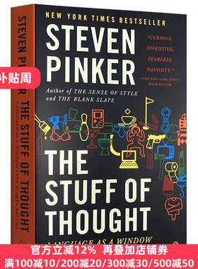 The Stuff of Thought 思想本质 英文原版书 TED演讲人史蒂芬平克 Steven Pinker 英文版原版 进口英语畅销书籍