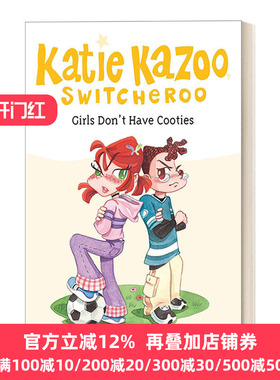 英文原版 Girls Don't Have Cooties #4 Katie Kazoo Switcheroo 凯蒂·卡祖系列4 女孩奇幻冒险主题章节桥梁书 Nancy Krulik 进口