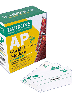 AP World History Modern Flashcards 巴朗AP 世界历史 备考闪卡 第5版