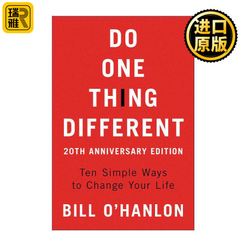 英文原版 Do One Thing Different 微行动 用1%的小动作解决99%的人生难题 20周年纪念版 英文版 进口英语原版书籍
