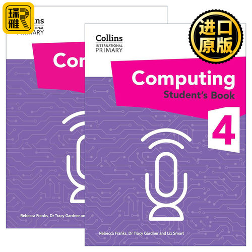 英文原版 Collins International Primary Computing 柯林斯国际小学计算机科学学生用书4+练习册2册 英文版 进口英语原版书籍