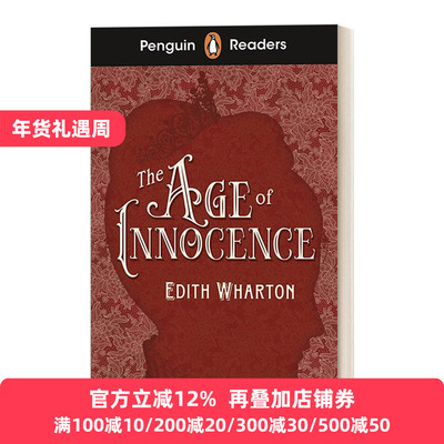 英文原版 Penguin Readers Level 4 The Age of Innocence ELT Graded Reader 企鹅分级阅读4 纯真年代 英文版 进口英语原版书籍