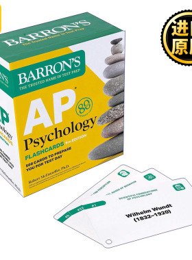 Barron's AP Psychology Flashcards 巴朗AP心理学闪卡 第5版