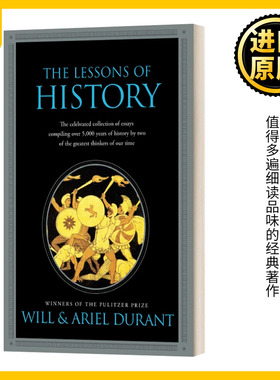 英文原版 The Lessons Of History 历史的教训 威尔杜兰特 Will Durant 哲学的故事作者 纯全英文版正版原著进口英语书籍