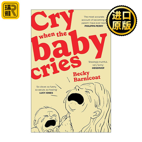 英文原版 Cry When the Baby Cries 宝宝一哭我也哭 幽默育儿漫画 反鸡汤式育儿书 英文版 进口英语原版书籍