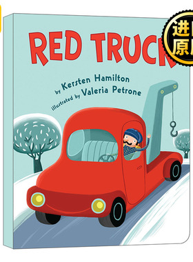 英文原版绘本 Red Truck 小红卡车爱救援 救援交通工具 韵文童谣绘本 纸板书 英文版 Kersten Hamilton 进口英语原版书籍