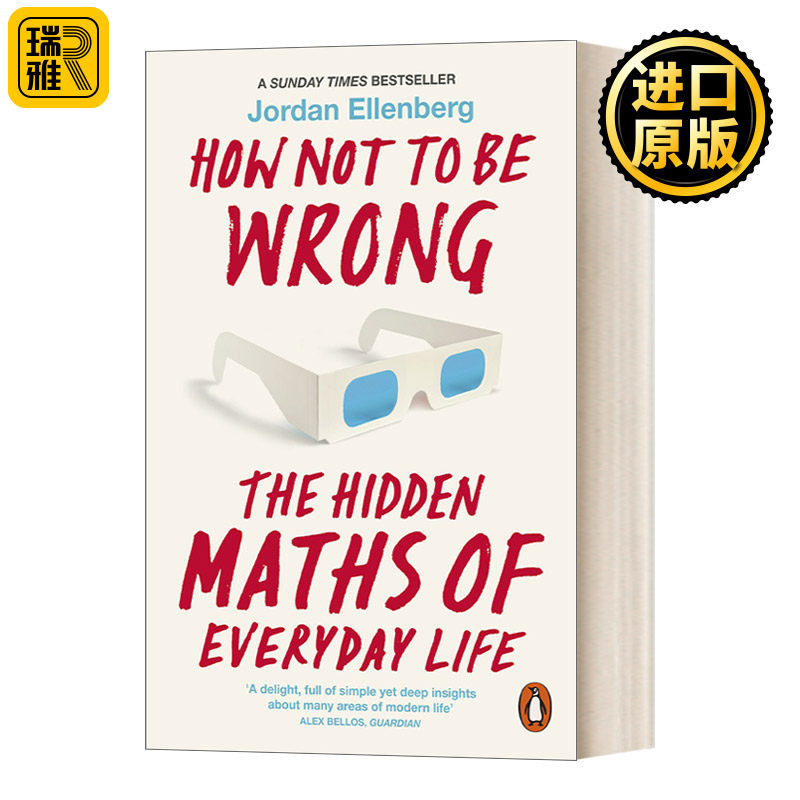 英文原版 How Not to be Wrong 魔鬼数学 大数据时代 数学思维的力量 英文版 Ellenberg, Jordan 进口英语原版书籍