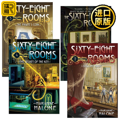 英文原版 The Sixty-Eight Rooms Adventures 68个房间历险记系列1-4册 儿童推理小说 Marianne Malone 英文版 进口英语原版书籍