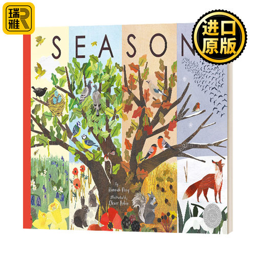 季节精装艺术绘本英文原版