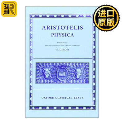 Aristotle Physica 亚里士多德的自然史 牛津古典文本系列 英文原版文集书籍