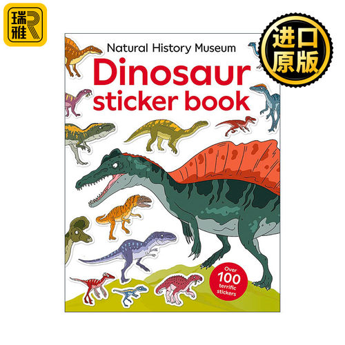 Natural History Museum Dinosaur Sticker Book 自然历史博物馆恐龙主题贴纸书