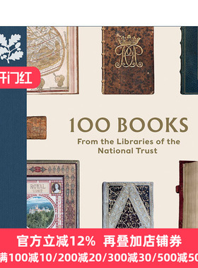 英文原版 100 Books From The Libraries of The National Trust 国家信托图书馆的100本书 精装 英文版 进口英语原版书籍