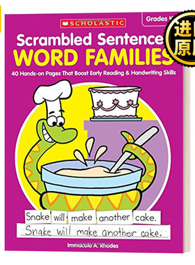 Scrambled Sentences: Word Families学乐词族连词成句练习 英文原版