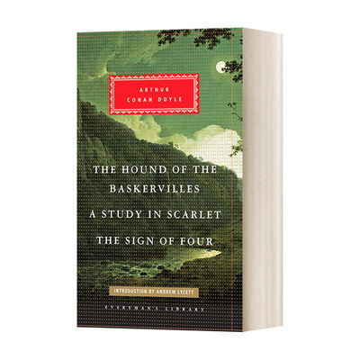 英文原版小说 The Hound of the Baskervilles Study in Scarlet The Sign of Four 福尔摩斯探案 Everyman 英文版 进口英语书籍