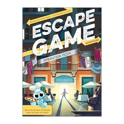 英文原版 Escape Game Adventure Operation Pizza 逃脱游戏冒险之旅 比萨行动 儿童益智游戏活动书 英文版 进口英语原版书籍