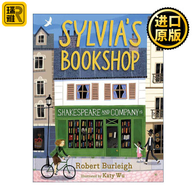 英文原版 Sylvia's Bookshop 西尔维娅的莎士比亚书店 原莎士比亚书店创始人西尔维娅·比奇 精装图画书 英文版 进口英语原版书籍