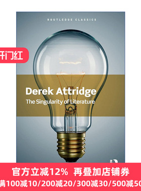 英文原版 The Singularity of Literature Routledge Classics