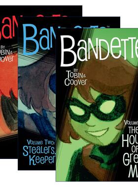 英文原版 Bandette班迪特3册 黑马漫画 艾斯纳奖得主Paul Tobin 英文版 进口英语原版书籍