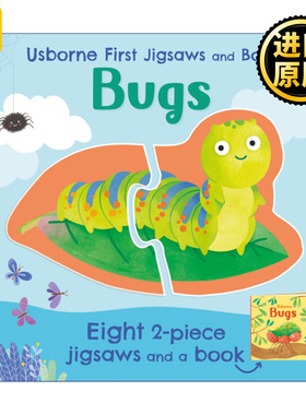 正版 Usborne First Jigsaws and Book: Bugs 英文原版 进口英语书籍