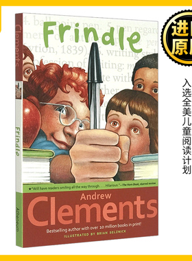 Frindle 我们叫它粉灵豆 英文原版 安德鲁克莱门斯美国经典校园小说 儿童文学 少儿读物课外阅读学习漫画Andrew Clements英语书籍