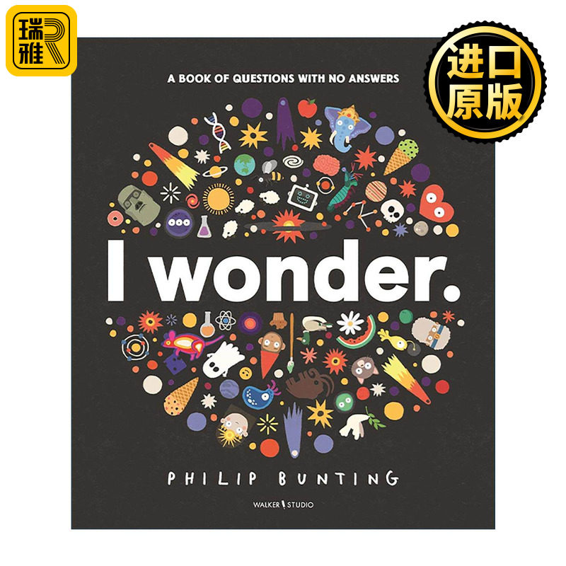 英文原版 I Wonder A Book of Questions with No Answers 无答案之书 儿童科普百科精装绘本 英文版 进口英语原版书籍