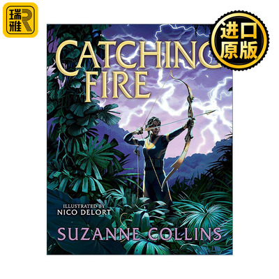 英文原版 Catching Fire 饥饿游戏2 星火燎原 精装插图版 英文版 进口英语原版书籍
