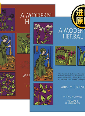 A Modern Herbal 现代草药系列2册 草本植物药用百科全书 Margaret Grieve
