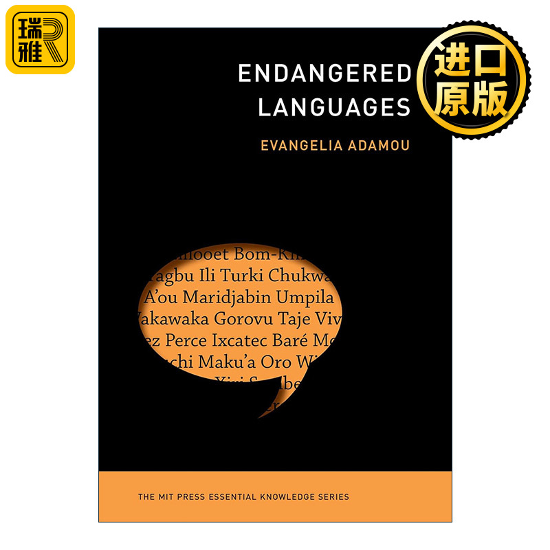 英文原版 Endangered Languages The MIT Press 濒危语言 语言学 人类学 Evangelia Adamou 英文版 进口英语原版书籍