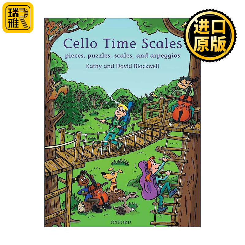 英文原版 Cello Time Scales 牛津大提琴时光 音阶练习 ABRSM英皇考级大提琴启蒙教材 英文版 进口英语原版书籍