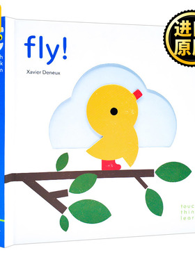 TouchThinkLearn Fly 小鸟飞飞 触摸纸板书 英文原版儿童绘本