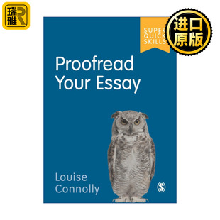 SAGE学术技能入门系列 Proofread 如何校对论文 Essay 英美大学本科生学术指南 Your