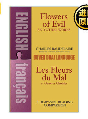 英文原版 Flowers of Evil and Other Works Les Fleurs du Mal et Oeuvres Choisies 恶之花与其他作品 英法双语版