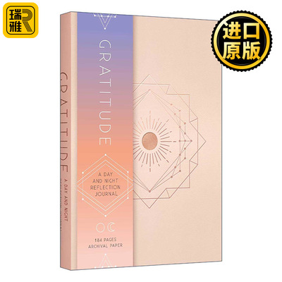 英文原版 Gratitude 感恩 昼夜反思90天日记 探索自我 英文版 进口英语原版书籍